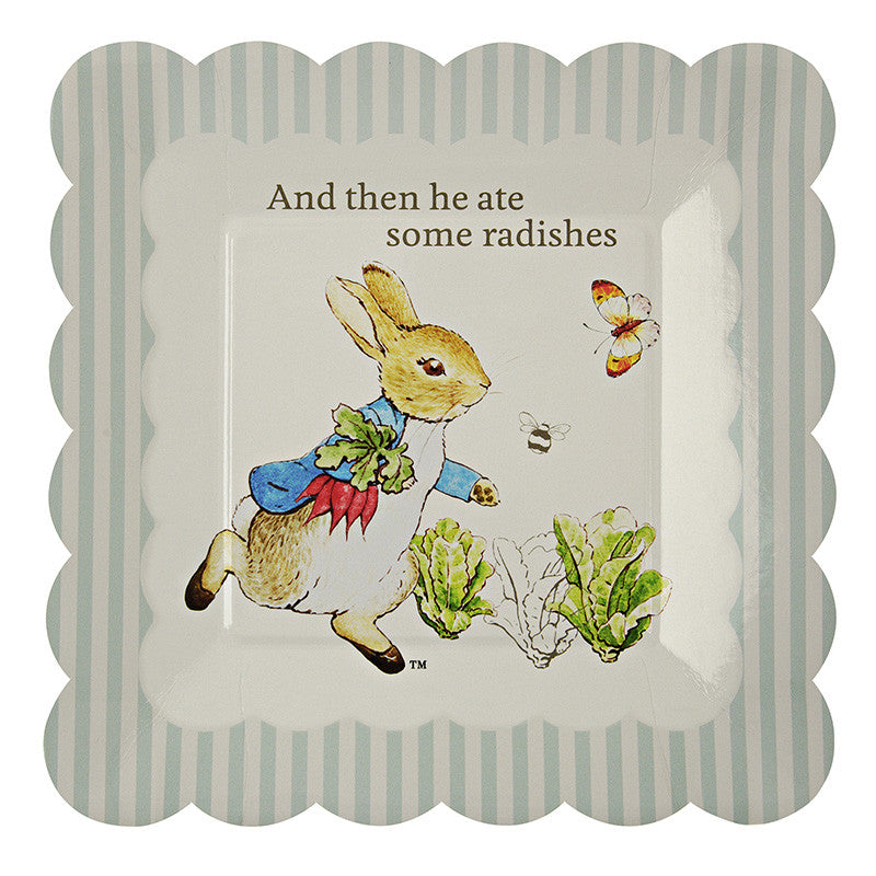 Meri Meri Peter Rabbit Small Paper Plates, MM-Meri Meri UK, Putti Fine Furnishings