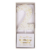 Meri Meri White Number 2 Candle -  Party Supplies - Meri Meri UK - Putti Fine Furnishings Toronto Canada - 1