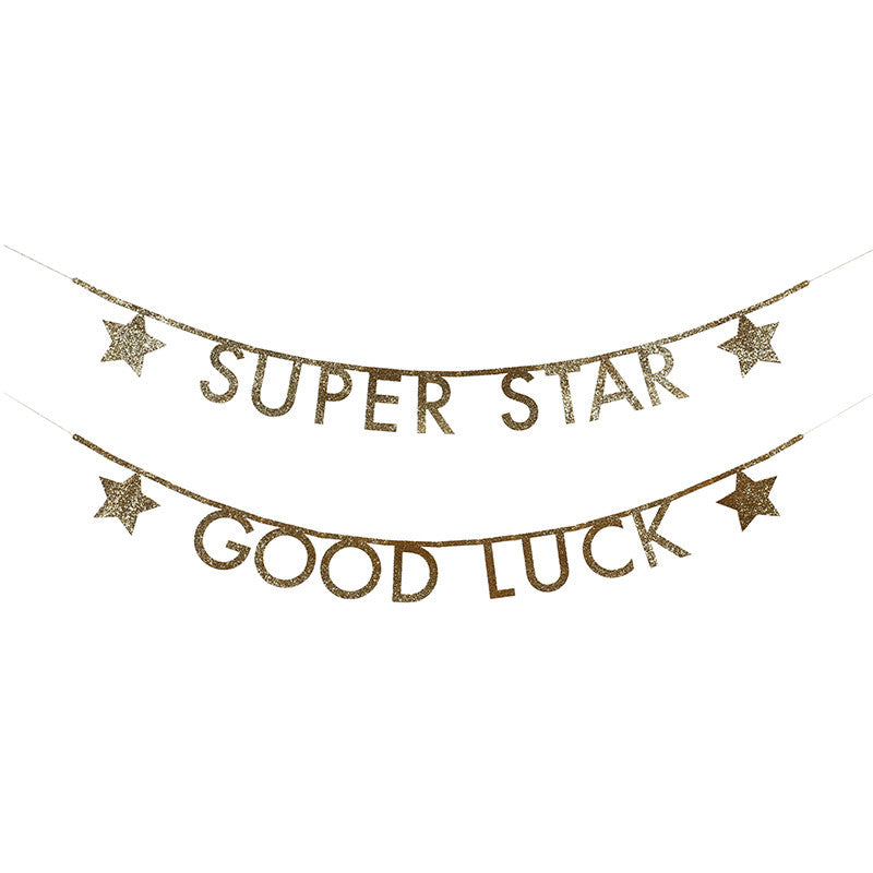 Meri Meri Gold Glitter DIY Garland Kit -  Party Supplies - Meri Meri UK - Putti Fine Furnishings Toronto Canada