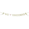 Arriving Soon! "We Heart Unicorns" Magical Garland -  Party Decorations - Talking Tables - Putti Fine Furnishings Toronto Canada - 1