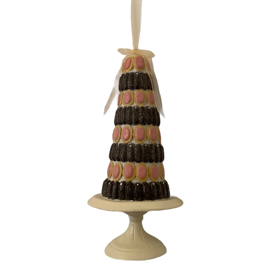 Patisserie Topiary on Cake Pedestal Ornament