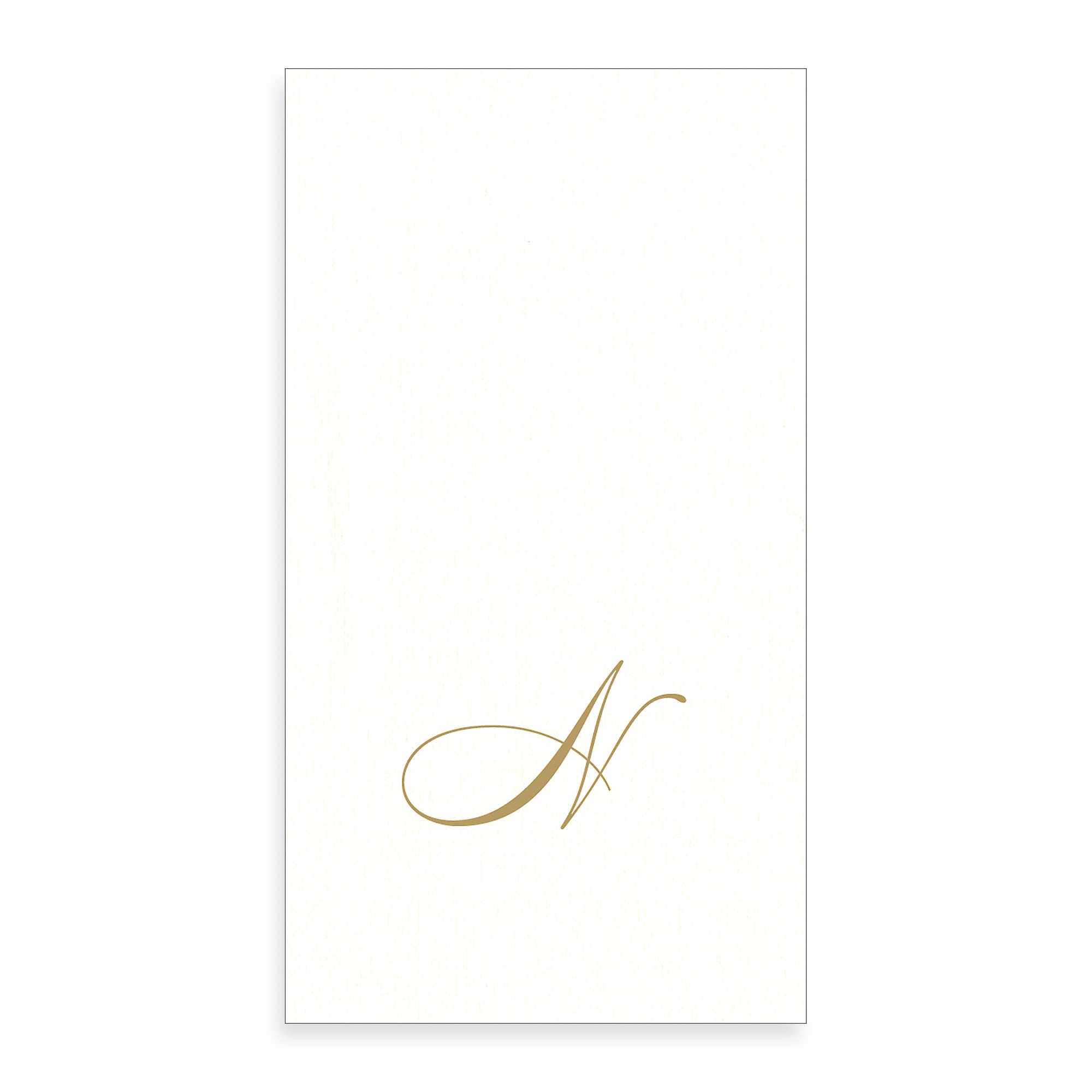  Gold Monogram Paper Guest Towel - Letter N, CI-Caspari, Putti Fine Furnishings