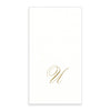 Gold Monogram Paper Guest Towel - Letter U, CI-Caspari, Putti Fine Furnishings