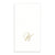  Gold Monogram Paper Guest Towel - Letter U, CI-Caspari, Putti Fine Furnishings