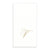  Gold Monogram Paper Guest Towel - Letter V, CI-Caspari, Putti Fine Furnishings
