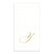  Gold Monogram Paper Guest Towel - Letter Y, CI-Caspari, Putti Fine Furnishings