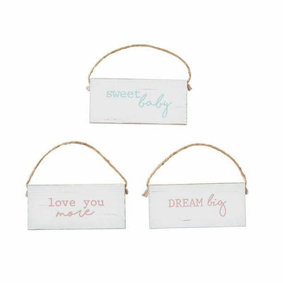 Nursery Decoration Distressed Wood Door Hangers