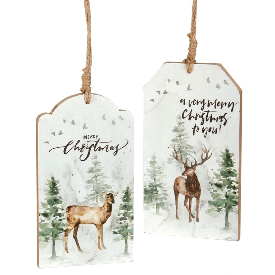 Deer Tag Ornament