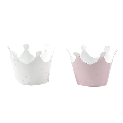 "We Heart Pink" Free Printable - Crown Cupcake Wraps, TT-Talking Tables, Putti Fine Furnishings