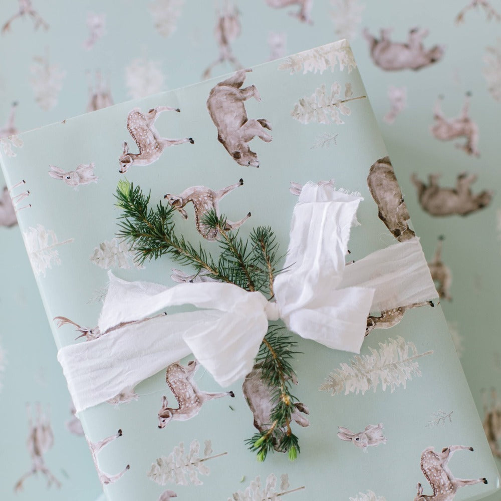 Forest and Fauna Gift Wrap Roll | Putti Fine Furnishings Canada