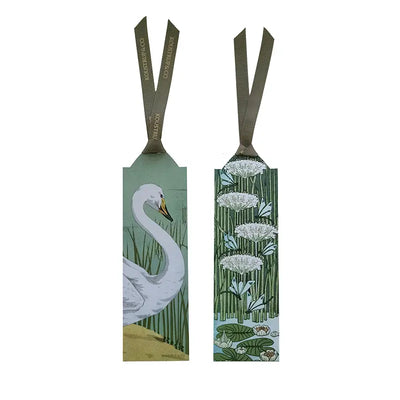 Bookmarks with green ribbon