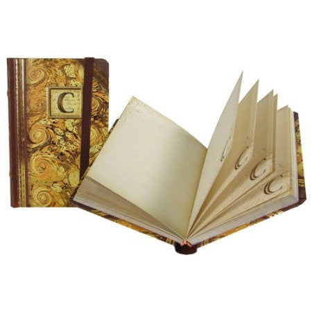 Mini Monogrammed Marbleized Note Book, Punch Studio, Putti Fine Furnishings