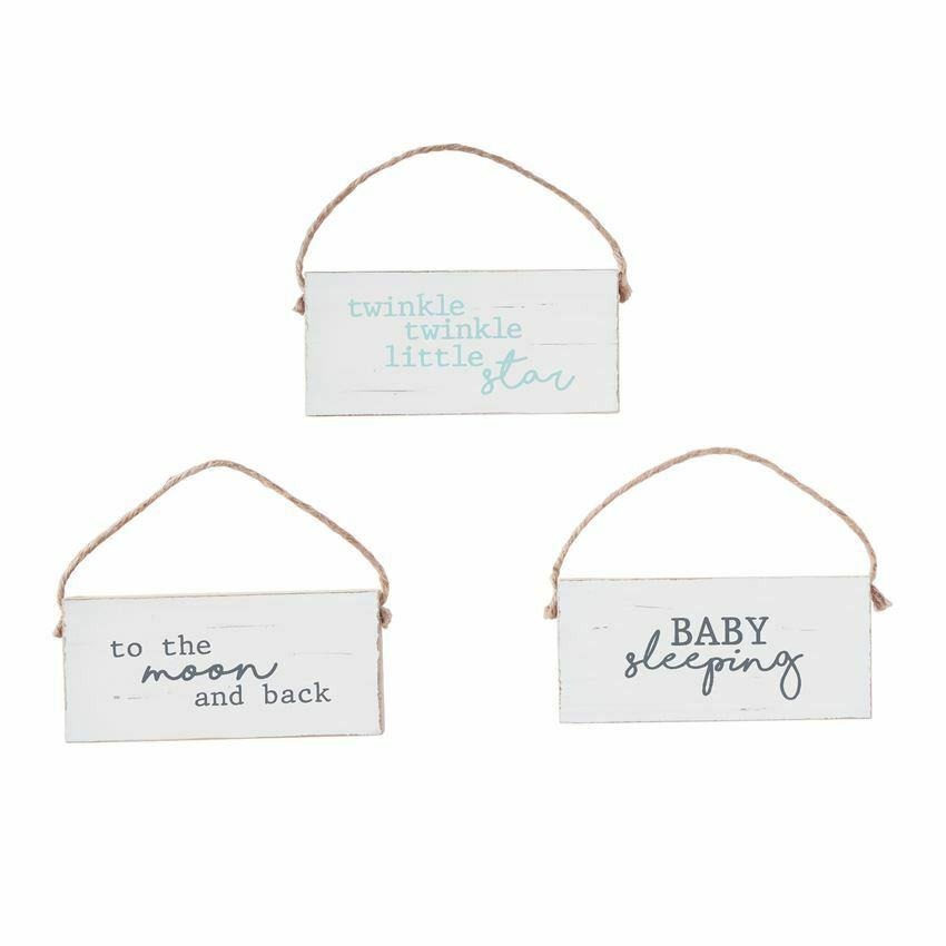 Nursery Decoration Distressed Wood Door Hangers