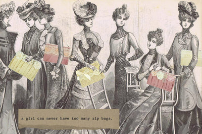 Miss Rose Sister Violet Velvet Rose Zippered Bag - Large, MRSV-Miss Rose Sister Violet, Putti Fine Furnishings