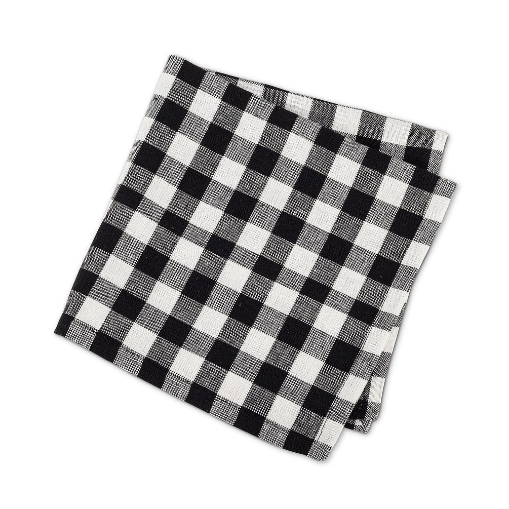 Black and White Buffalo Check Napkin  | Putti Fine Furnishings Canada