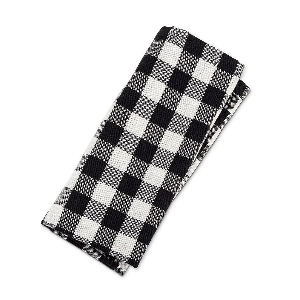 Black and White Buffalo Check Napkin