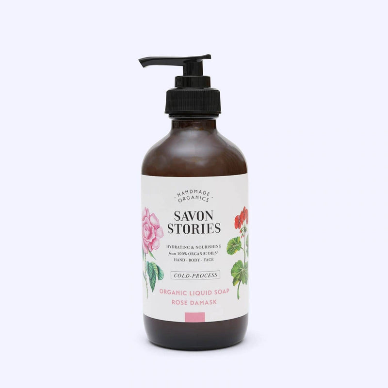 Savon Stories Organic Liquid Soap - Rose Damask