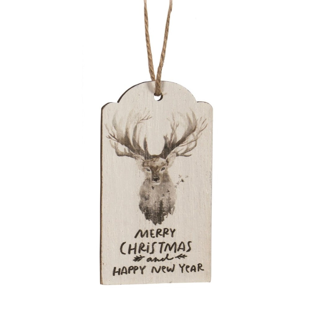 Deer Tag - Sewt of 4 | Putti Christmas Canada