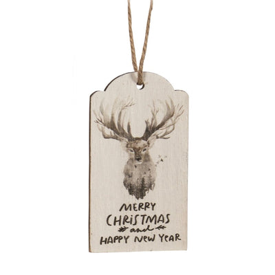 Deer Tag - Sewt of 4 | Putti Christmas Canada