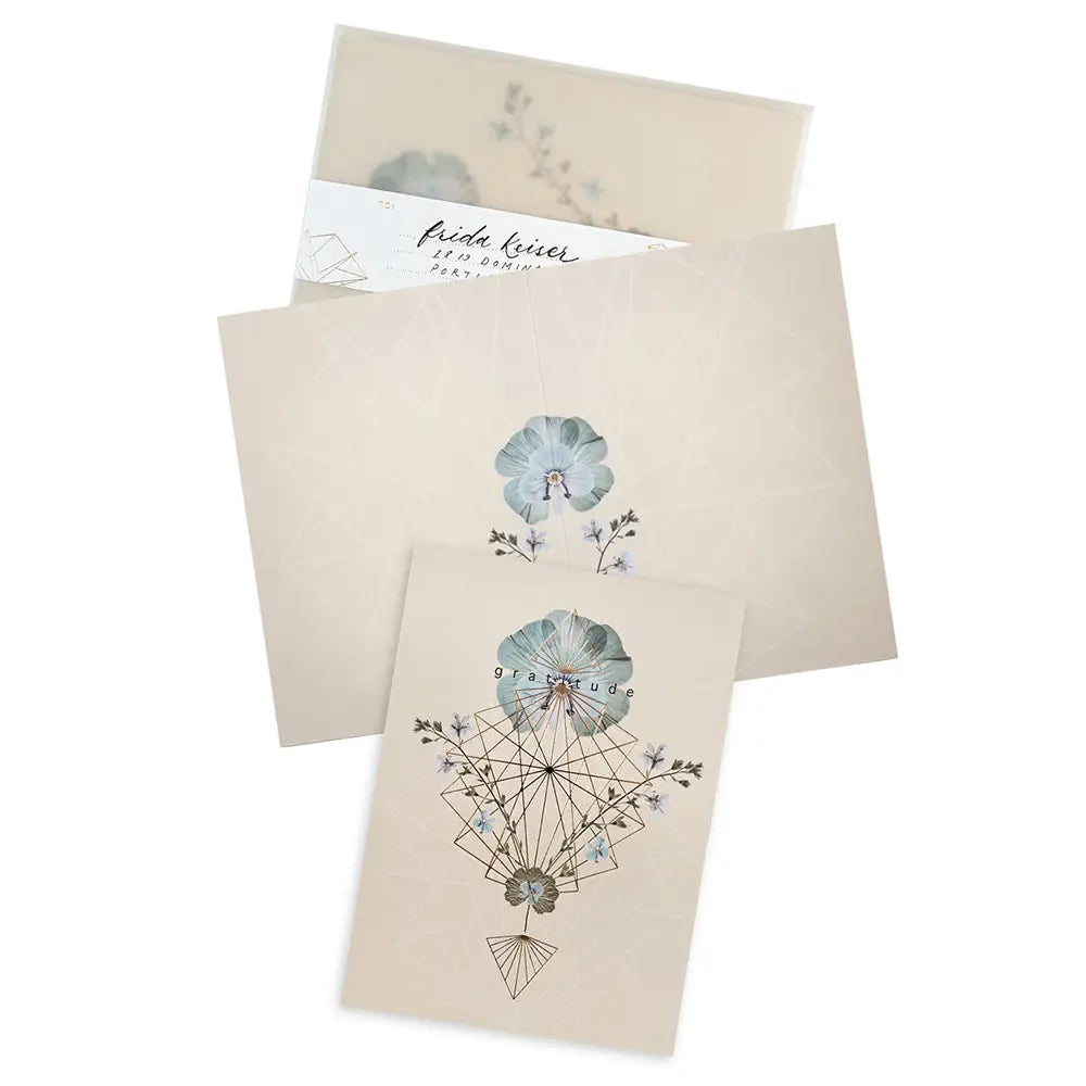 "Gratitude Geo" Greeting Card