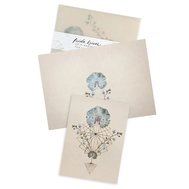 "Gratitude Geo" Greeting Card