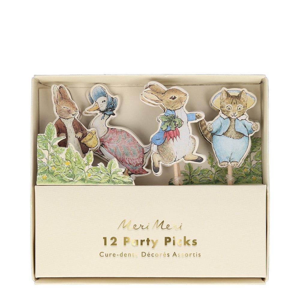 Meri Meri Peter Rabbit & Friends Party Picks | Putti Party Supplies