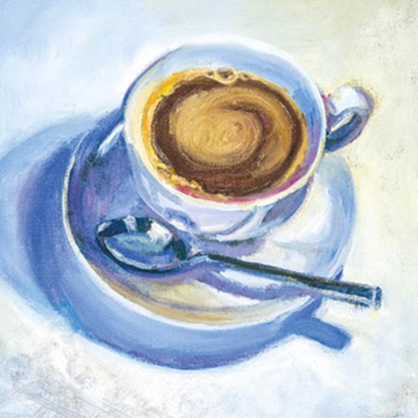 The Robertson Collection Coffee Cup Greeting Card | Putti