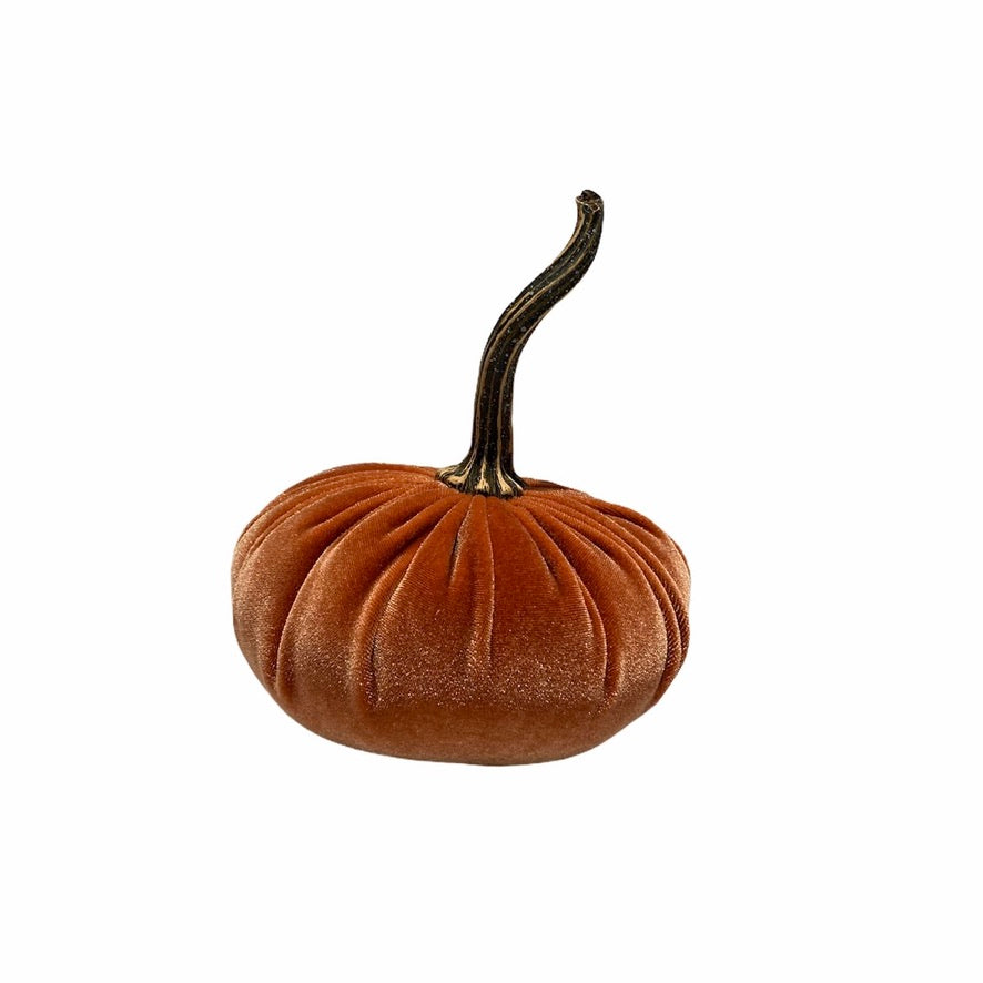 Extra Large Velvet Pumpkin - Harvest | Putti Fine Furnishings Canada