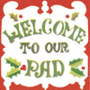 Elise Retro 70's "Welcome to Our Pad"  Beverage Napkins, CC-Creative Converting, Putti Fine Furnishings
