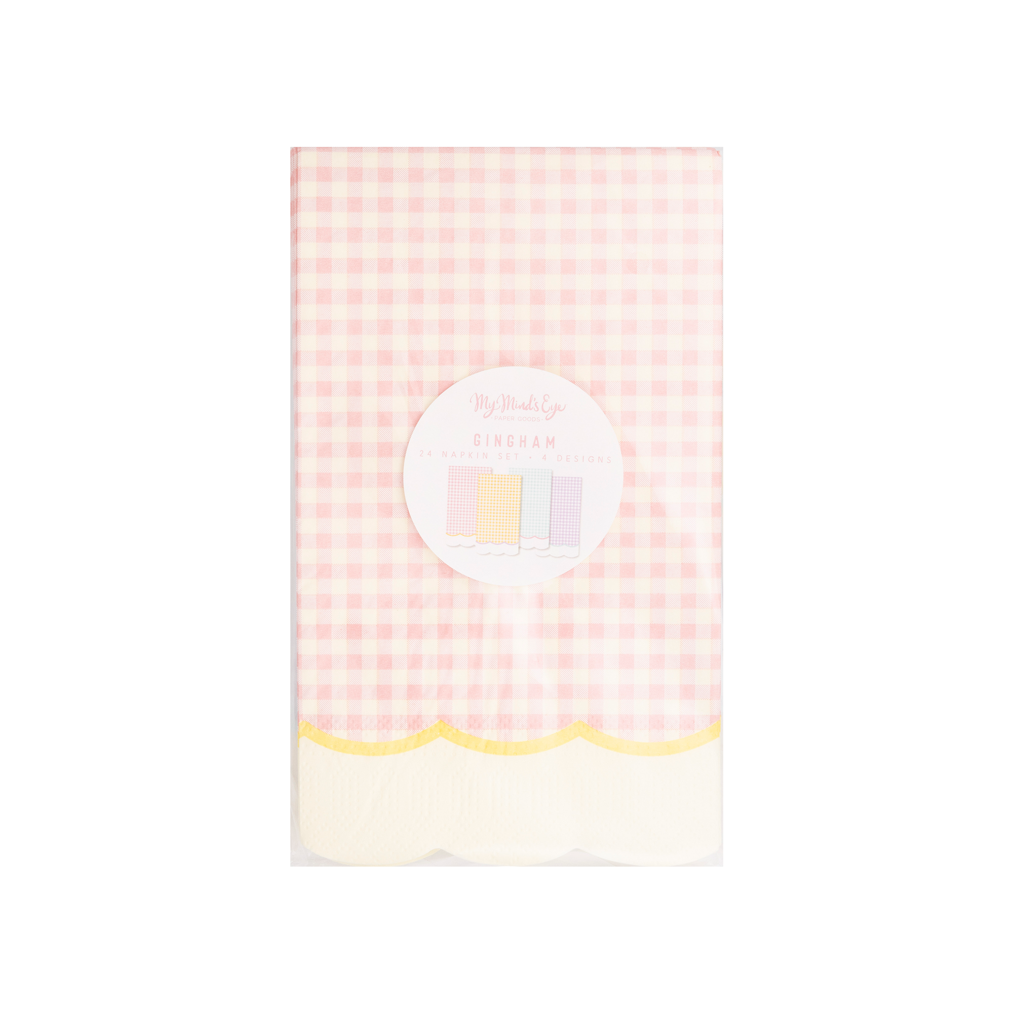 Pastel Gingham Napkin Set
