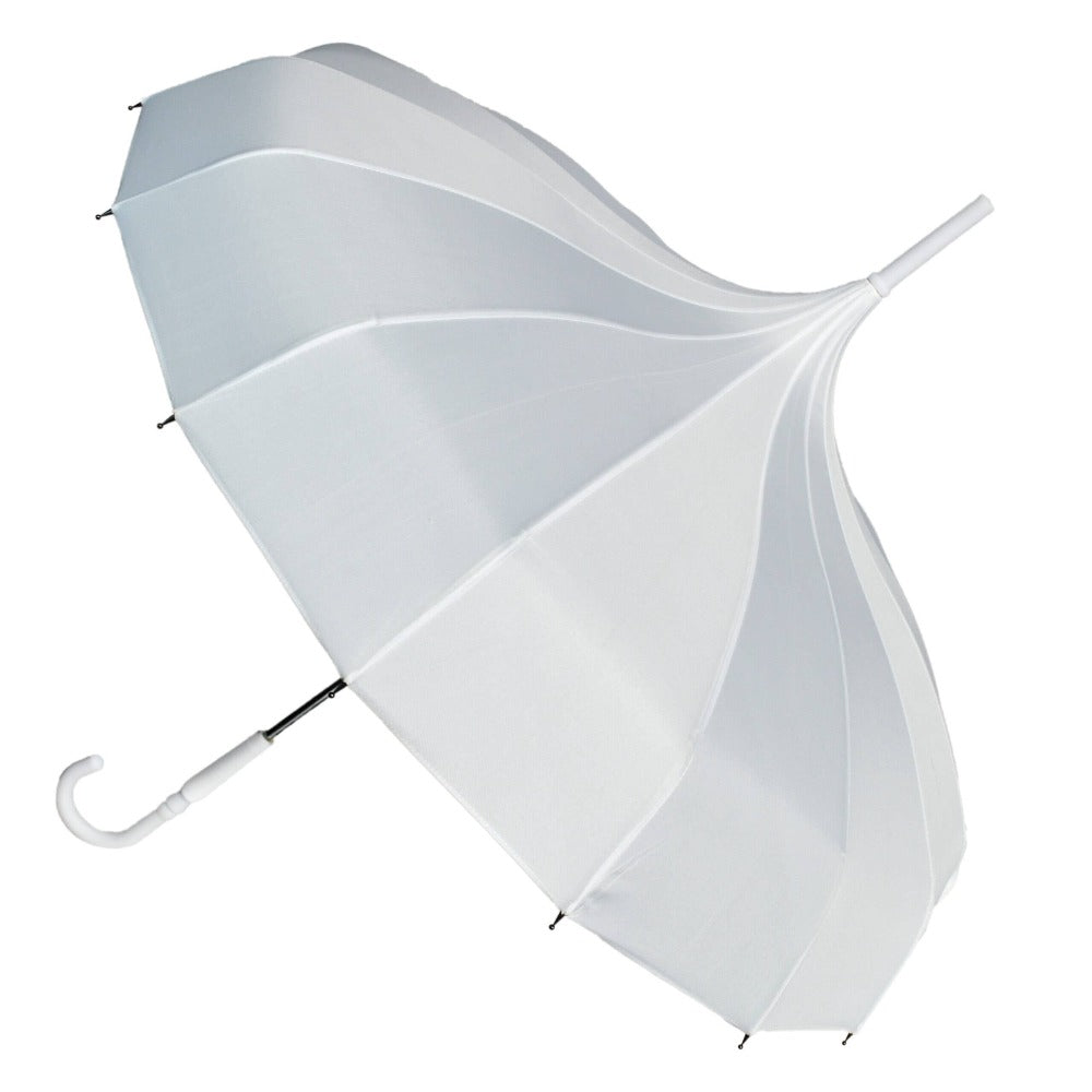 Boutique Classic Pagoda Umbrella - White