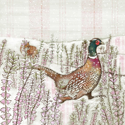 Fox and Pheasant Greeting Card