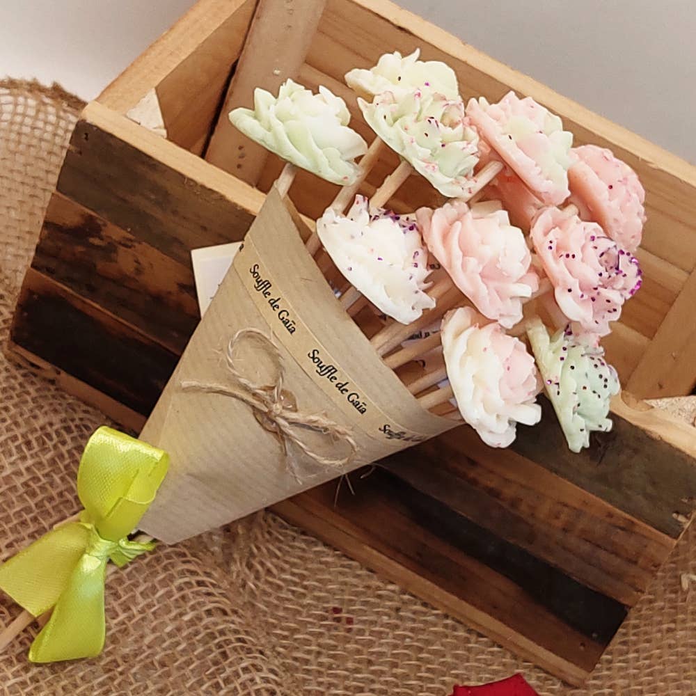 Souffle de Gaïa Rose Wax Melt Bouquet