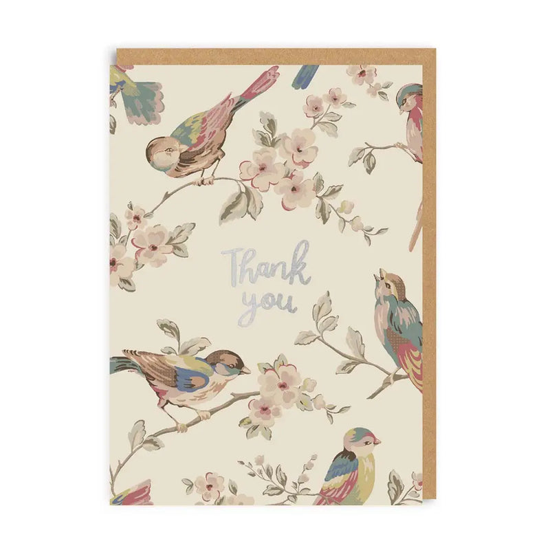 Cath Kidson "Thank You" Birds Greeting Card