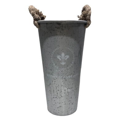 "Maison de Champagne" Galvinized Metal Tall Bucket