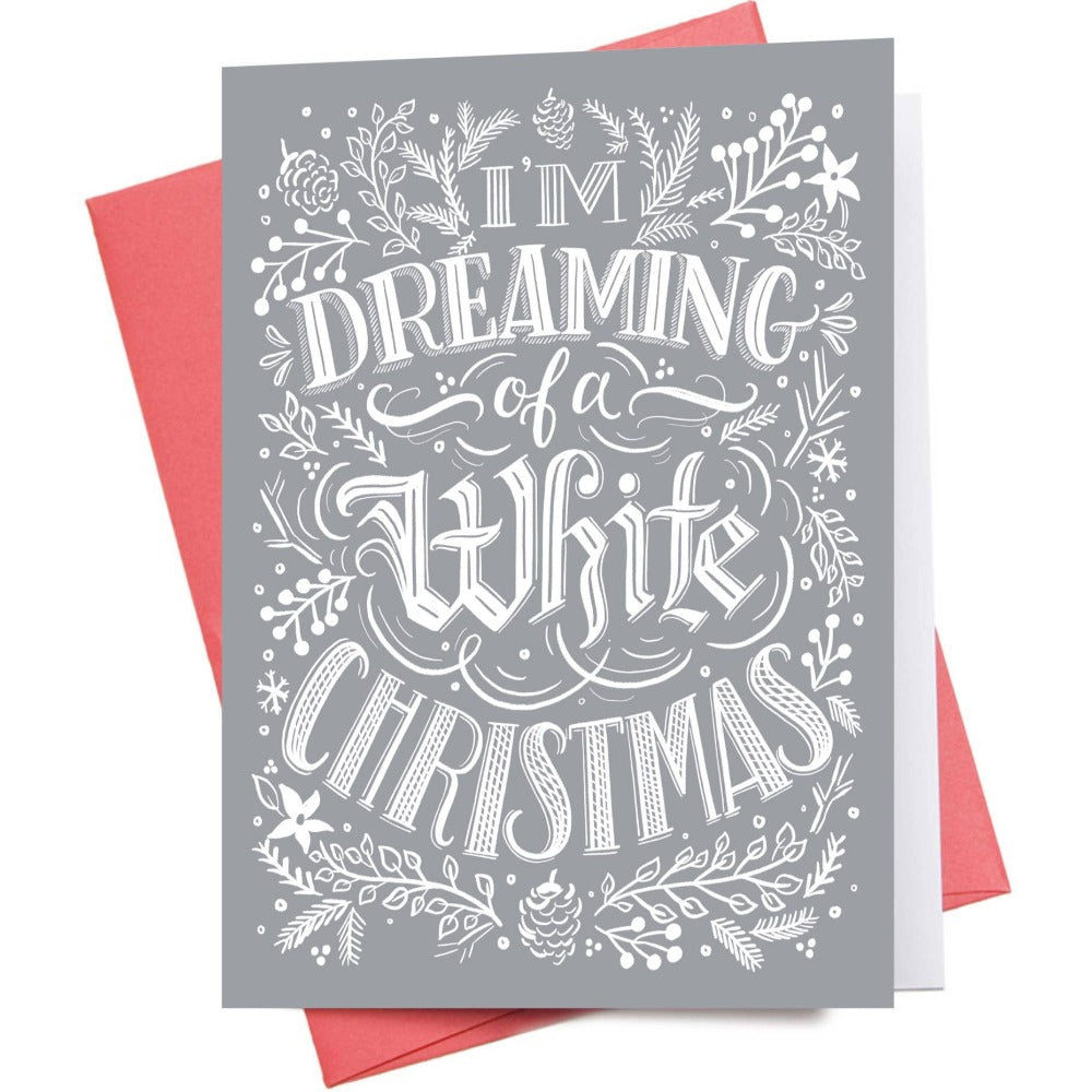Inkwell Cards Dreaming of a White Christmas Greeting Card | Putti Christmas