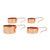  Copper Finish Measuring Cups, CCO-Creative Co-op - Design Home, Putti Fine Furnishings