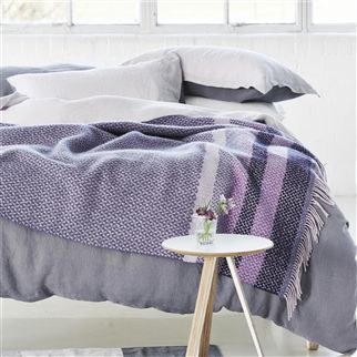 Designers Guild Fortrose Violet Throw, DG-Designers Guild, Putti Fine Furnishings