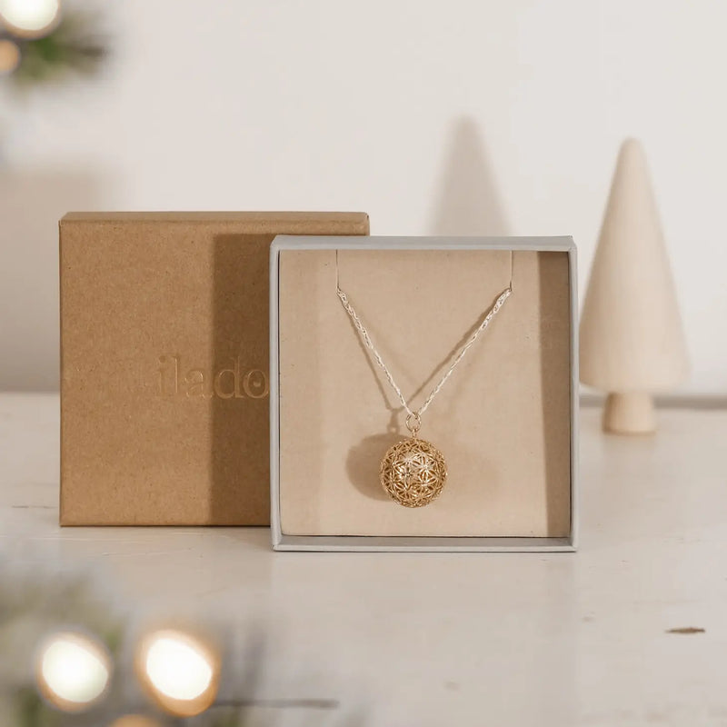 Ilado "Flower of Life" Maternity Necklace - Yellow Gold