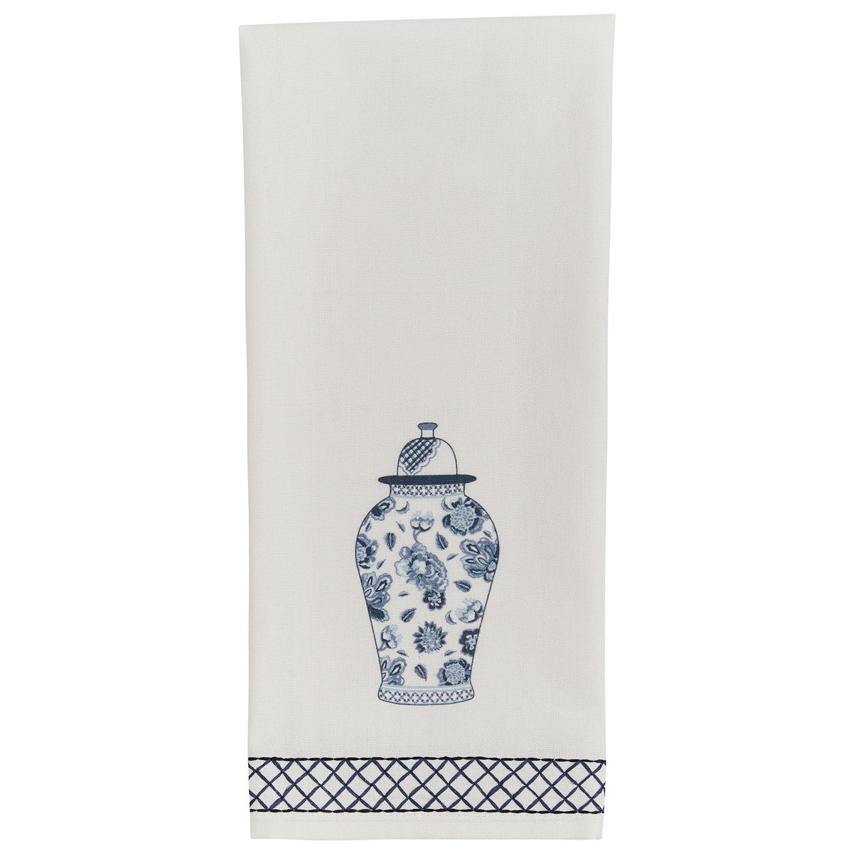 Blue & White Chinois Jar Tea Towel