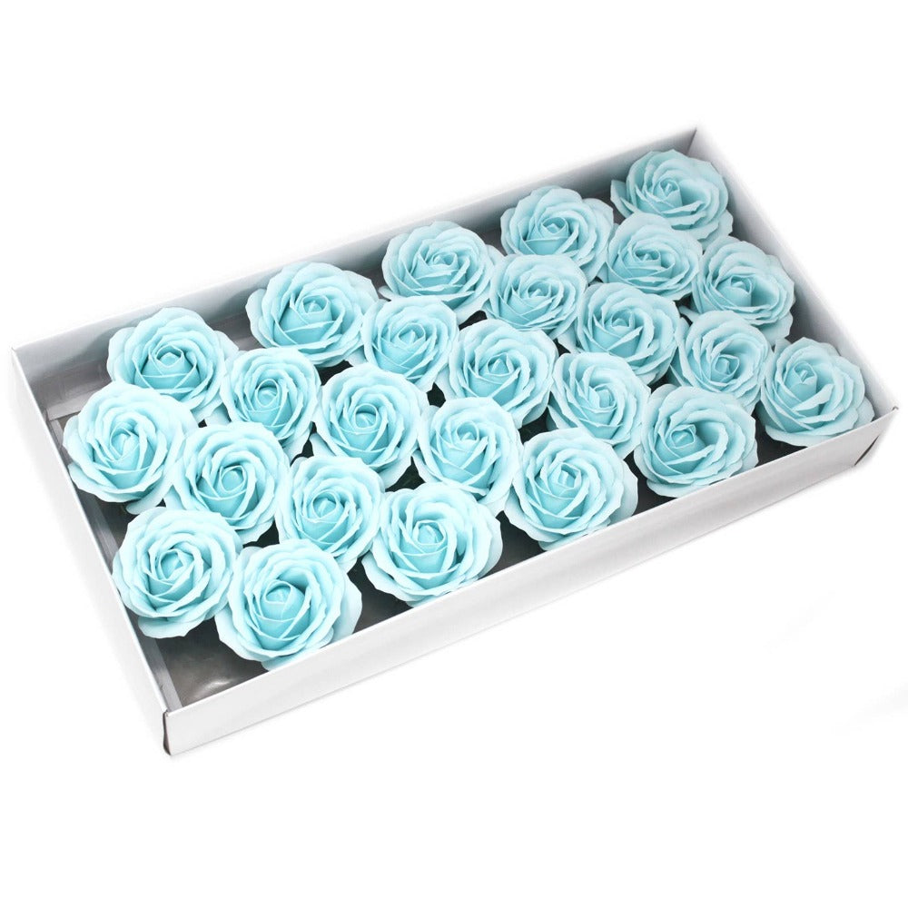 Large Blue Soap Petal Rose