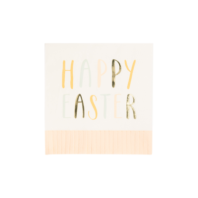 "Happy Easter" Beverage Napkin