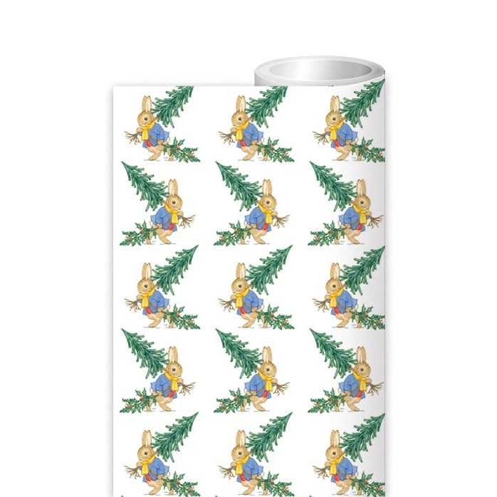 Bringing Home the Christmas Tree Peter Rabbit Gift Wrap Roll | Putti Christmas Canada