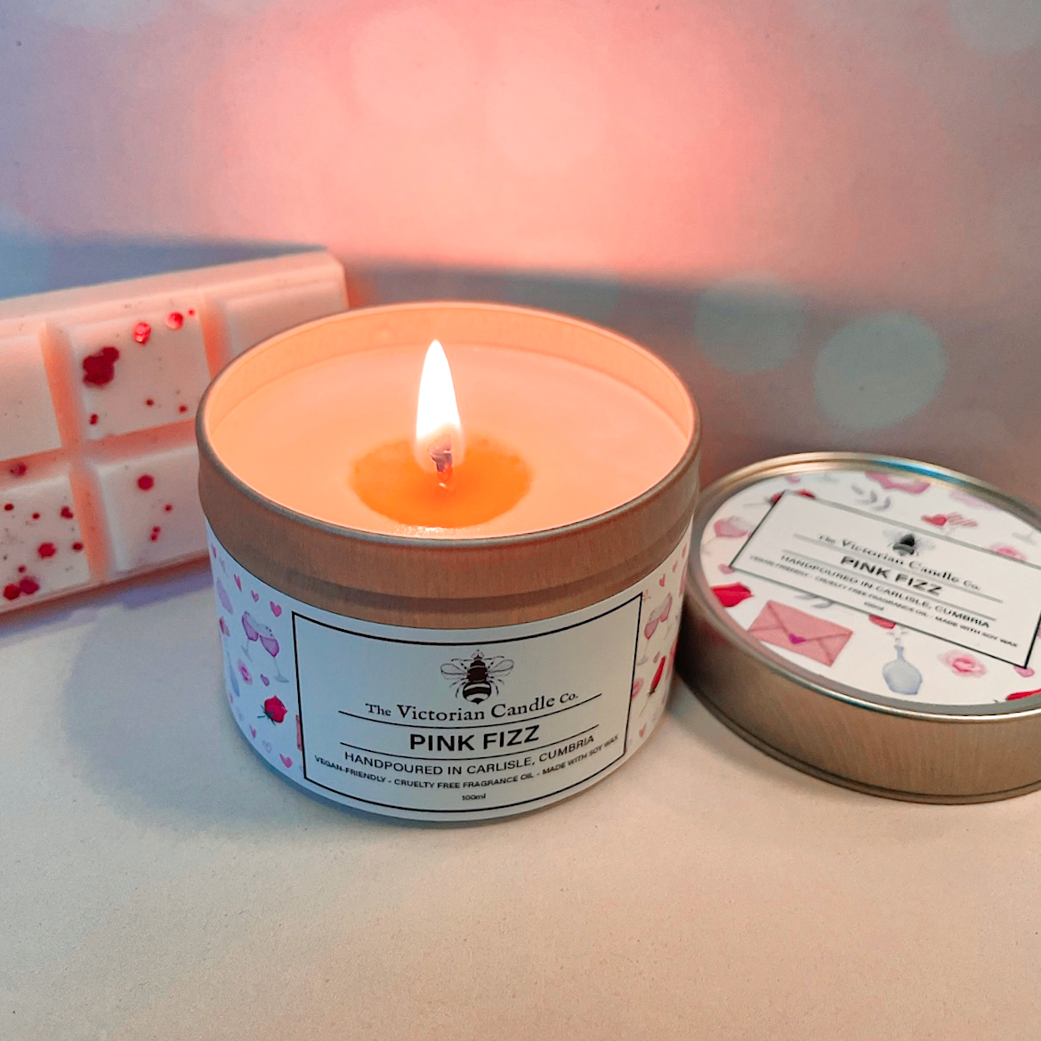 The Victorian Candle Co. - Pink Fizz Candle