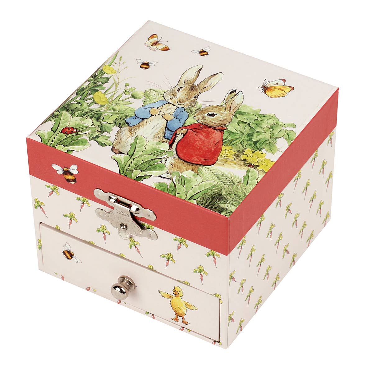 Peter Rabbit Cube Music Box - Carrot