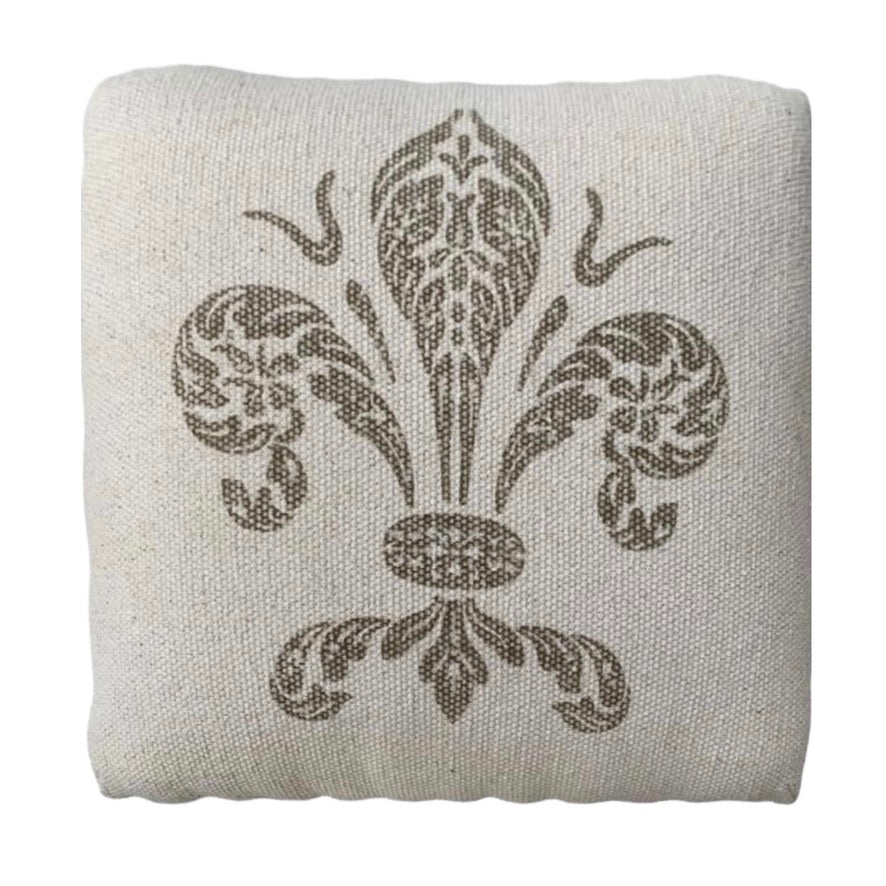Fleur de Lis Foot Stool