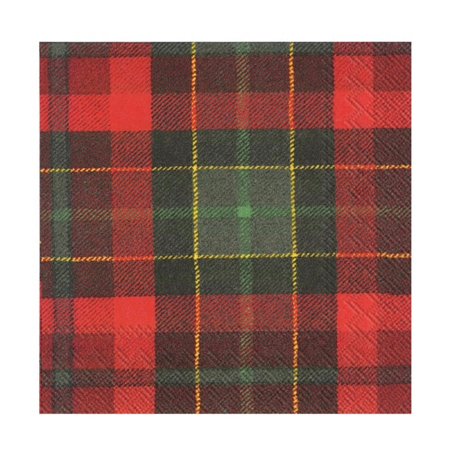 Tartan Paper Napkin - Cocktail
