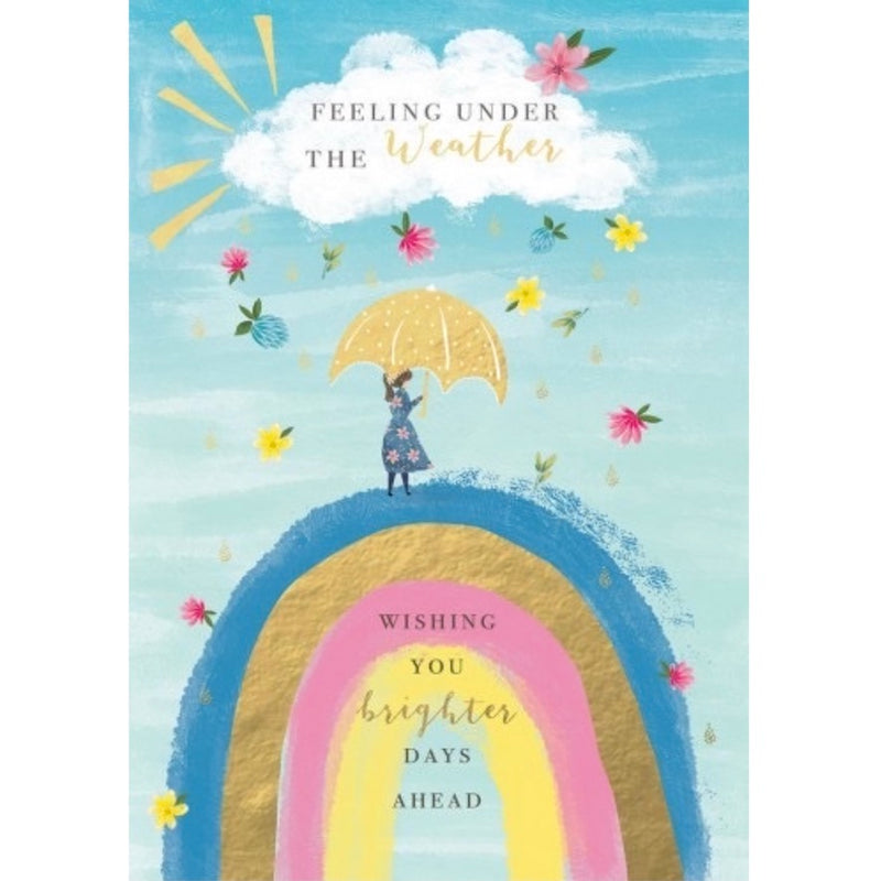 "Under the Weather" Rainbow Greeting Card | Putti