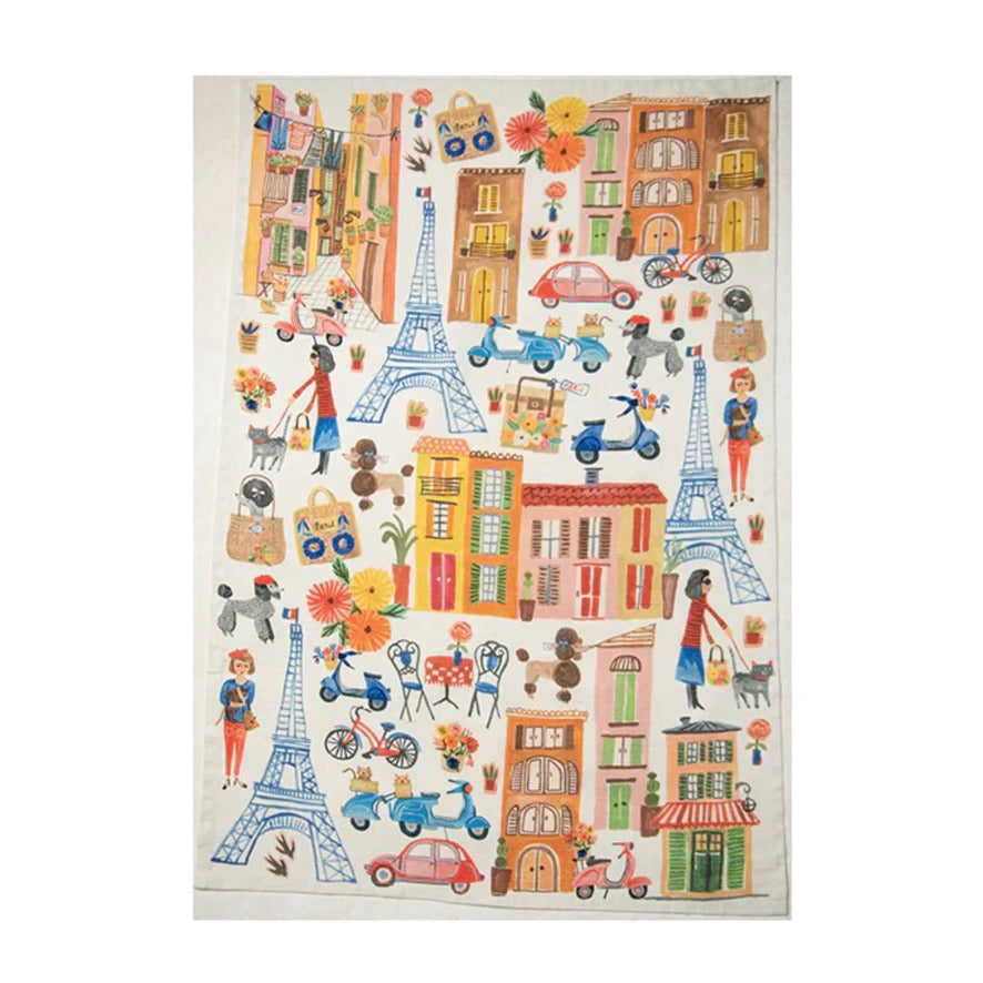 Bon Artis Cotton Tea Towel - Ooh La La House | Putti Fine Furnishings