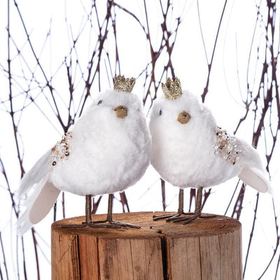 White Bird with Crown